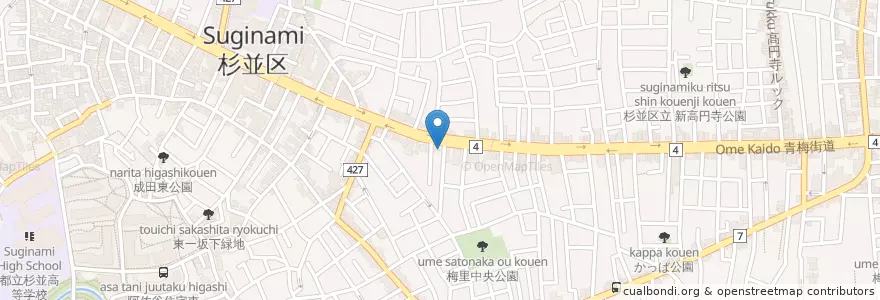 Mapa de ubicacion de ペットシッターSOS en Japan, 東京都, 杉並区.