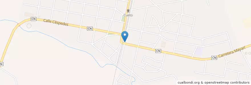 Mapa de ubicacion de Casa de la Cultura en Cuba, Holguín, Cueto.