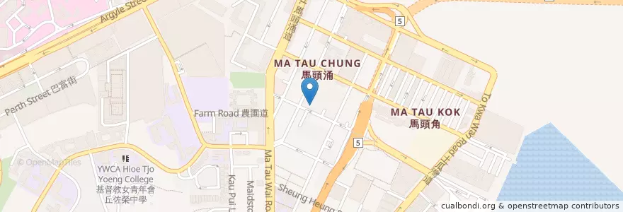 Mapa de ubicacion de 大伙頭 en 중국, 광둥성, 홍콩, 가우룽, 신제, 九龍城區 Kowloon City District.