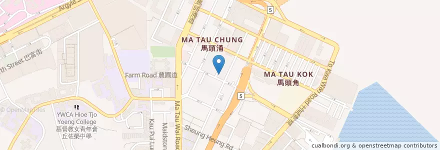 Mapa de ubicacion de 譚仔三哥米線 en China, Cantão, Hong Kong, Kowloon, Novos Territórios, 九龍城區 Kowloon City District.