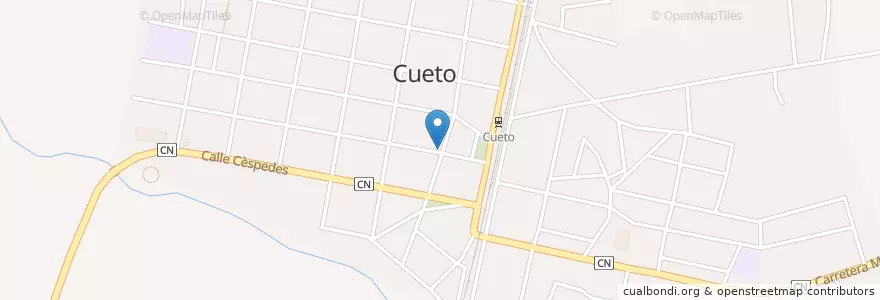 Mapa de ubicacion de El Rapidito en Cuba, Holguín, Cueto.
