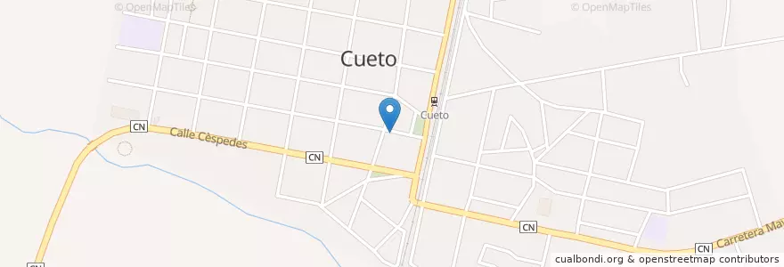 Mapa de ubicacion de Cine Taino en Kuba, Holguín, Cueto.