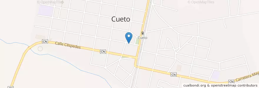 Mapa de ubicacion de CADECA en Cuba, Holguín, Cueto.