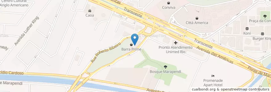 Mapa de ubicacion de ATÉ BARRA PRIME en 브라질, 남동지방, 리우데자네이루, Região Metropolitana Do Rio De Janeiro, Região Geográfica Imediata Do Rio De Janeiro, Região Geográfica Intermediária Do Rio De Janeiro, 리우데자네이루.