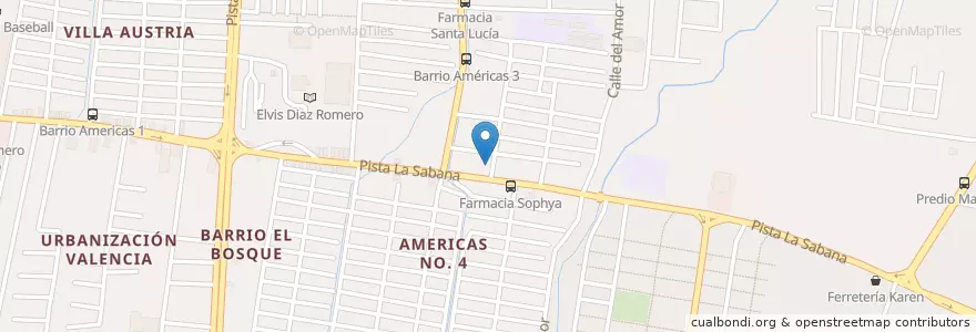 Mapa de ubicacion de Licoreria en Nicarágua, Departamento De Managua, Managua (Municipio).