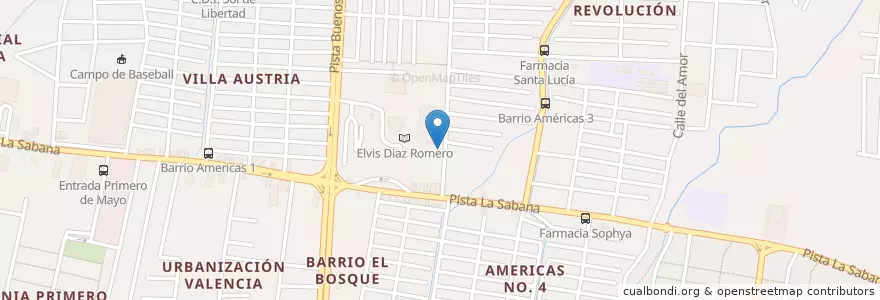 Mapa de ubicacion de Bar en Nikaragua, Departamento De Managua, Managua (Municipio).