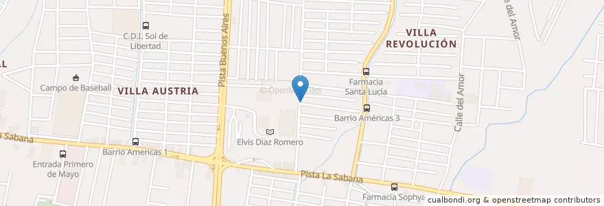 Mapa de ubicacion de Bar en 尼加拉瓜, Departamento De Managua, Managua (Municipio).