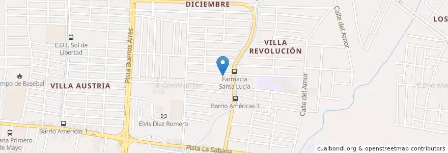 Mapa de ubicacion de Parqueo Casa Comunal en Nicaragua, Departamento De Managua, Managua (Municipio).