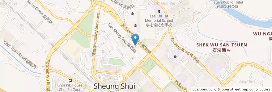 Mapa de ubicacion de 特適茶餐廳 en 中国, 香港, 广东省, 新界, 北區.