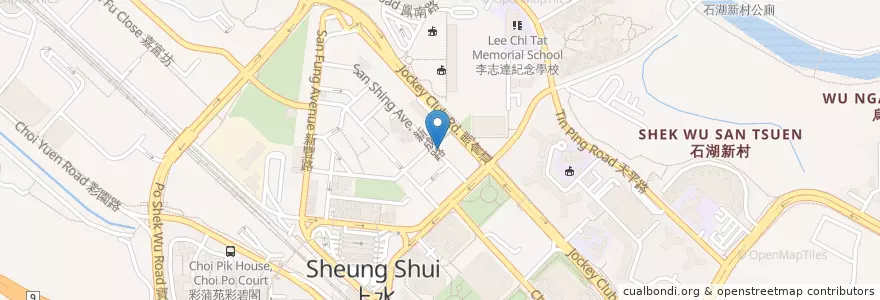 Mapa de ubicacion de 皇牌冰室 en الصين, هونغ كونغ, غوانغدونغ, الأقاليم الجديدة, 北區 North District.