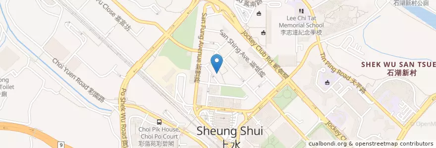 Mapa de ubicacion de 勝記粥麵美食 en 中国, 香港, 广东省, 新界, 北區.
