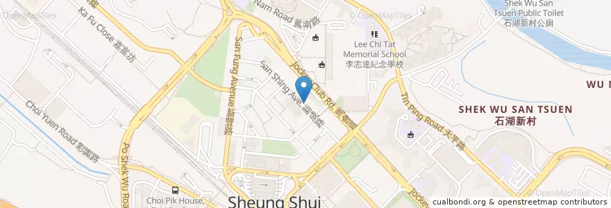 Mapa de ubicacion de 九里香茶餐廳 en 中国, 香港, 広東省, 新界, 北區 North District.