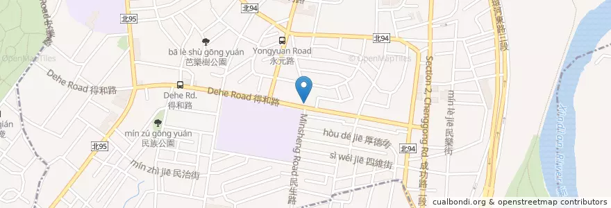 Mapa de ubicacion de 金仙蝦卷飯 en 臺灣, 新北市, 永和區.