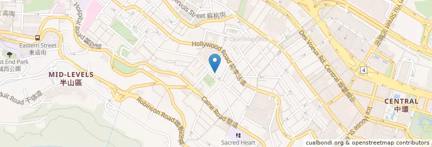 Mapa de ubicacion de Shari Shari Kakigori House Soho en 中国, 广东省, 香港, 香港島, 新界, 中西區.