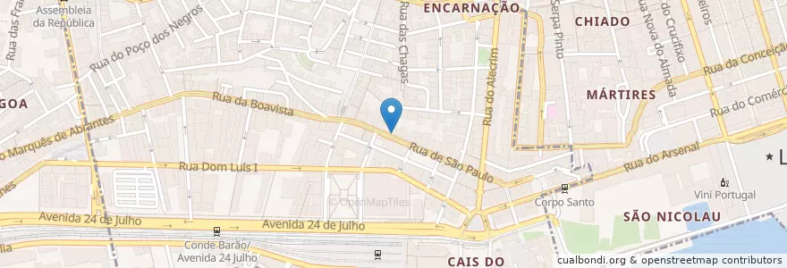Mapa de ubicacion de Lamiré en 葡萄牙, Área Metropolitana De Lisboa, Lisboa, Grande Lisboa, 里斯本, Misericórdia.