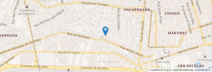 Mapa de ubicacion de A Nossa Taska en Portugal, Área Metropolitana De Lisboa, Lisboa, Grande Lisboa, Lisbon, Misericórdia.