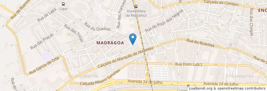 Mapa de ubicacion de Avocado House en ポルトガル, Área Metropolitana De Lisboa, Lisboa, Grande Lisboa, リスボン, Estrela.