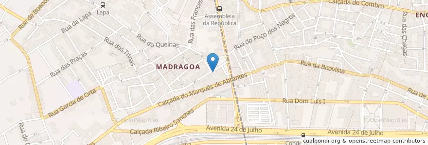 Mapa de ubicacion de Jaquinzinho en Portekiz, Área Metropolitana De Lisboa, Lisboa, Grande Lisboa, Lizbon, Estrela.
