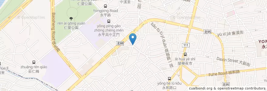 Mapa de ubicacion de 郭記麻辣臭豆腐 en 台湾, 新北市, 永和区.