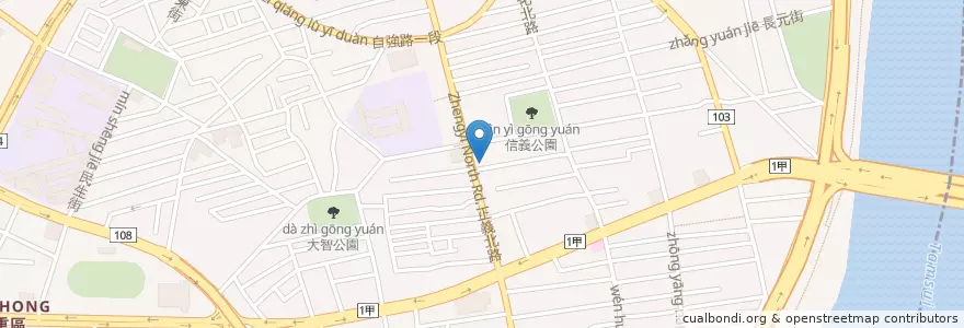 Mapa de ubicacion de 朱記花枝羹 en 타이완, 신베이 시.
