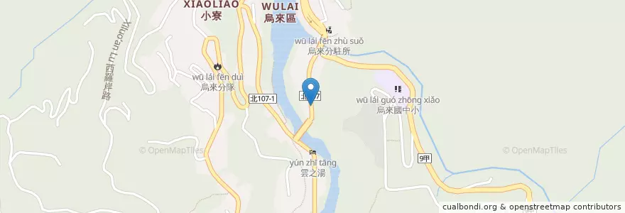 Mapa de ubicacion de 烏來小米麻吉 en Taiwán, Nuevo Taipéi, 烏來區.