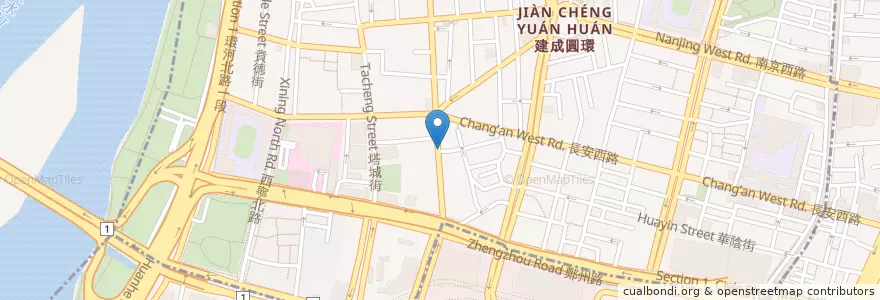 Mapa de ubicacion de 阿珠小吃 en 臺灣, 新北市, 臺北市.