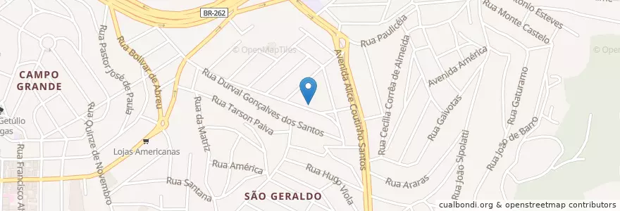 Mapa de ubicacion de Degusta Bar en Brazilië, Regio Zuidoost, Espírito Santo, Região Geográfica Intermediária De Vitória, Região Metropolitana Da Grande Vitória, Microrregião Vitória, Cariacica.