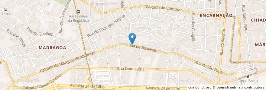 Mapa de ubicacion de House of Corto Maltese en Portugal, Área Metropolitana De Lisboa, Lisboa, Grande Lisboa, Lisboa, Misericórdia.
