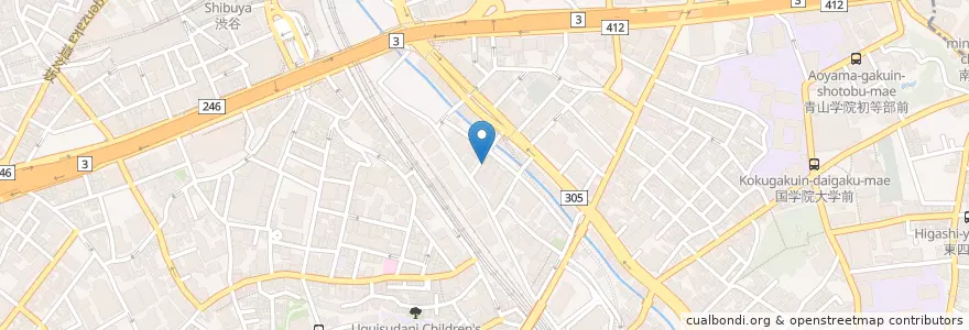 Mapa de ubicacion de ドトールコーヒーショップ en اليابان, 東京都, 渋谷区.