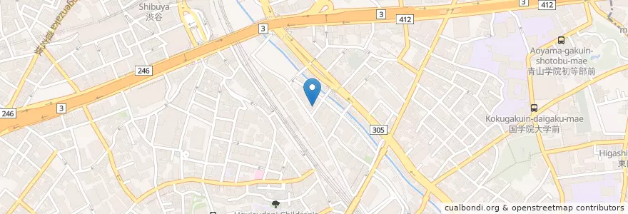 Mapa de ubicacion de マクドナルド en ژاپن, 東京都, 渋谷区.