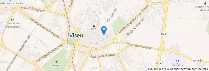 Mapa de ubicacion de O Buchas by Lisboa Caffé en البرتغال, الوسطى, فيسيو, فيسيو داو لافويش, فيسيو, União Das Freguesias De Viseu.
