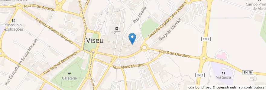 Mapa de ubicacion de Farmácia Vaz en ポルトガル, Centro, Viseu, Viseu Dão-Lafões, Viseu, União Das Freguesias De Viseu.