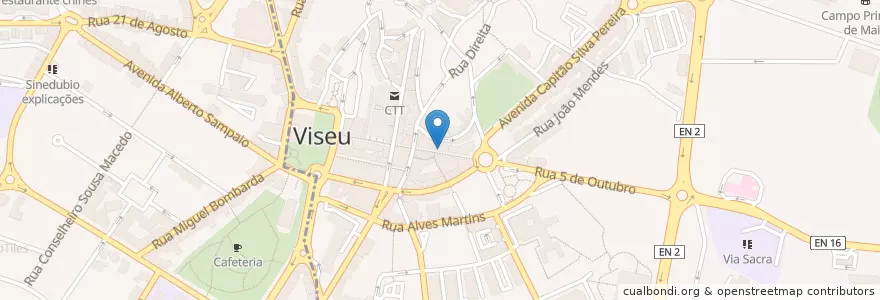 Mapa de ubicacion de Faces - Bar.Café en Portekiz, Centro, Viseu, Viseu Dão-Lafões, Viseu, União Das Freguesias De Viseu.