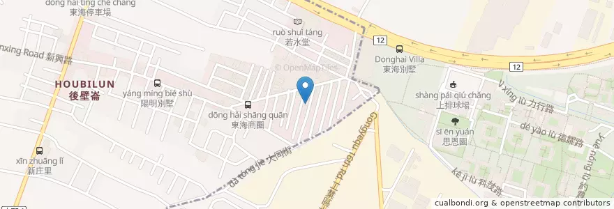 Mapa de ubicacion de 香港故事 en تایوان, تایچونگ, 西屯區.