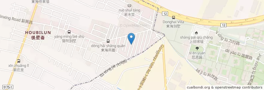 Mapa de ubicacion de 玩具牧場 en Tayvan, Taichung, 西屯區.