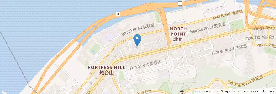 Mapa de ubicacion de 忠記粥品 en Chine, Guangdong, Hong Kong, Île De Hong Kong, Nouveaux Territoires, 東區 Eastern District.