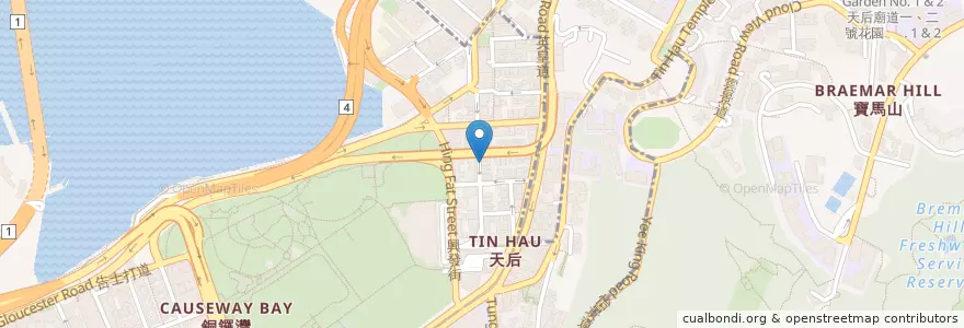 Mapa de ubicacion de 泰出色泰國餐廳 Chilli Thai Restaurant en China, Provincia De Cantón, Hong Kong, Isla De Hong Kong, Nuevos Territorios, 灣仔區 Wan Chai District.