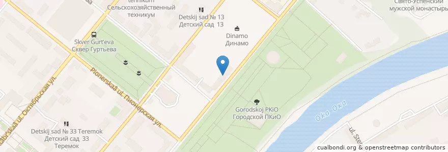 Mapa de ubicacion de Советский районный суд города Орла en Russia, Central Federal District, Oryol Oblast, Орловский Район, Oryol.