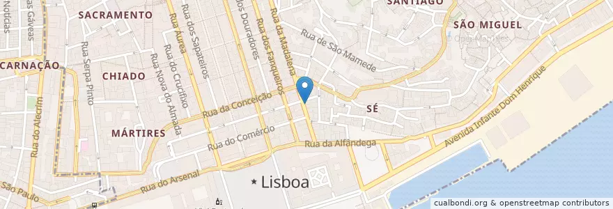 Mapa de ubicacion de Turispot en Portugal, Lisboa, Grande Lisboa, Lisbon, Santa Maria Maior.
