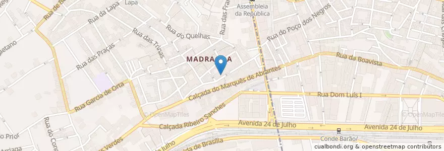 Mapa de ubicacion de Molly & Jack en Portugal, Área Metropolitana De Lisboa, Lisboa, Grande Lisboa, Lisboa, Estrela.