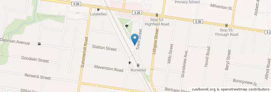 Mapa de ubicacion de Homoeopathic Centre en Australia, Victoria, City Of Boroondara.