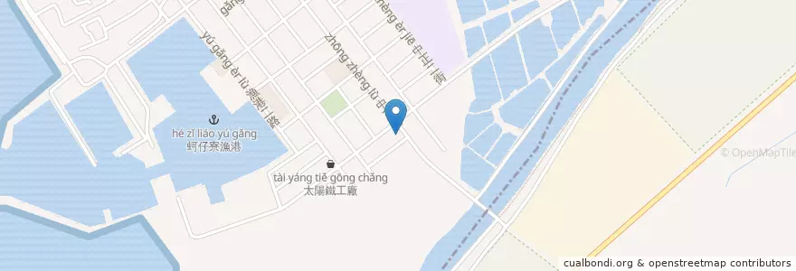 Mapa de ubicacion de 腸大爺 en Taiwán, Kaohsiung, 梓官區.