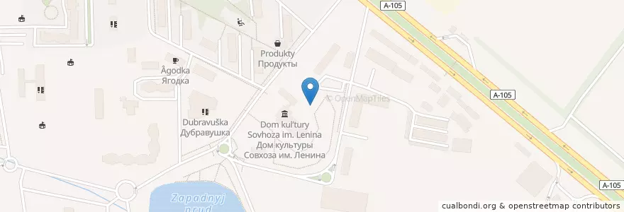 Mapa de ubicacion de У дедушки АУ en Rusia, Distrito Federal Central, Óblast De Moscú, Ленинский Городской Округ.