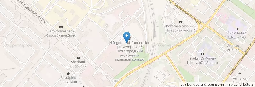 Mapa de ubicacion de Нижегородский Губернский колледж en ロシア, 沿ヴォルガ連邦管区, ニジニ・ノヴゴロド州, ニジニ・ノヴゴロド管区.