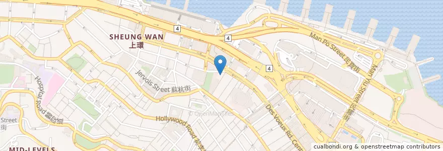 Mapa de ubicacion de Awake en 中国, 广东省, 香港 Hong Kong, 香港島 Hong Kong Island, 新界 New Territories, 中西區 Central And Western District.