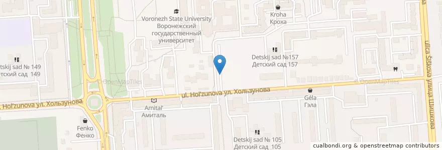 Mapa de ubicacion de Charly en Rusia, Distrito Federal Central, Óblast De Vorónezh, Городской Округ Воронеж.