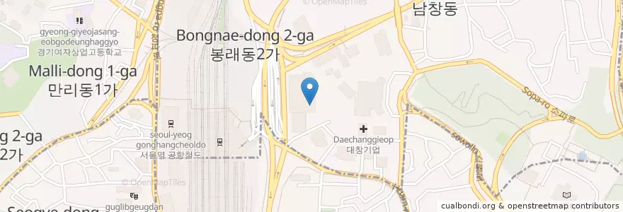 Mapa de ubicacion de BBC KOREA en 대한민국, 서울, 중구.