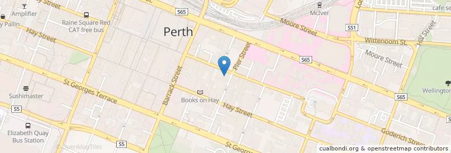 Mapa de ubicacion de Miss Maud en Australien, Westaustralien, City Of Perth.