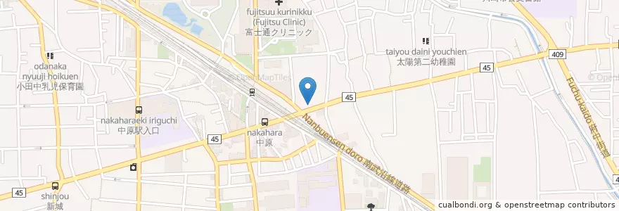 Mapa de ubicacion de トルネード (Tornado) en اليابان, كاناغاوا, 川崎市, 中原区.