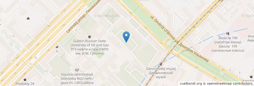 Mapa de ubicacion de Островок en Russia, Central Federal District, Moscow, South-Western Administrative Okrug, Gagarinsky District.